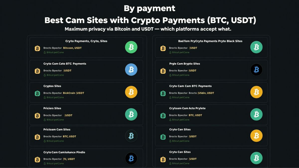 Best Cam Sites with Crypto Payments